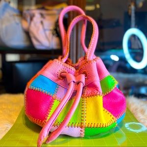 Fatto a Mano by Carlos Falchi- Medium multi-colored hobo